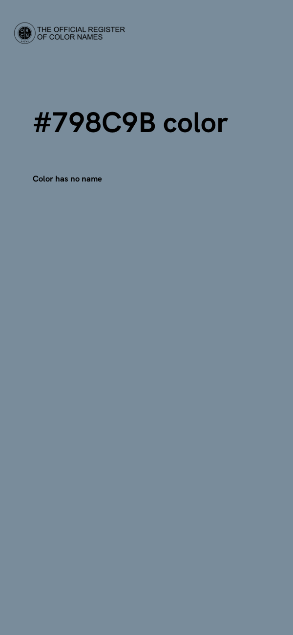 #798C9B color image