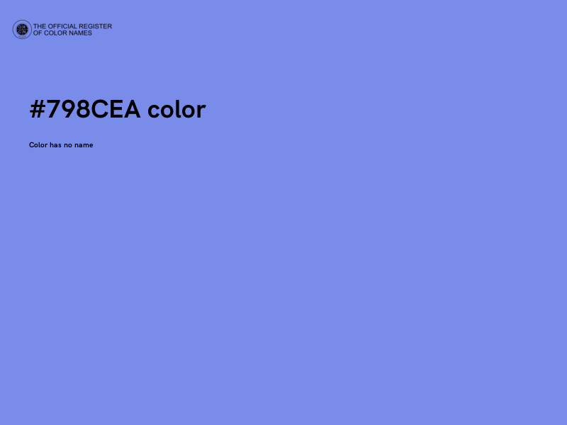 #798CEA color image