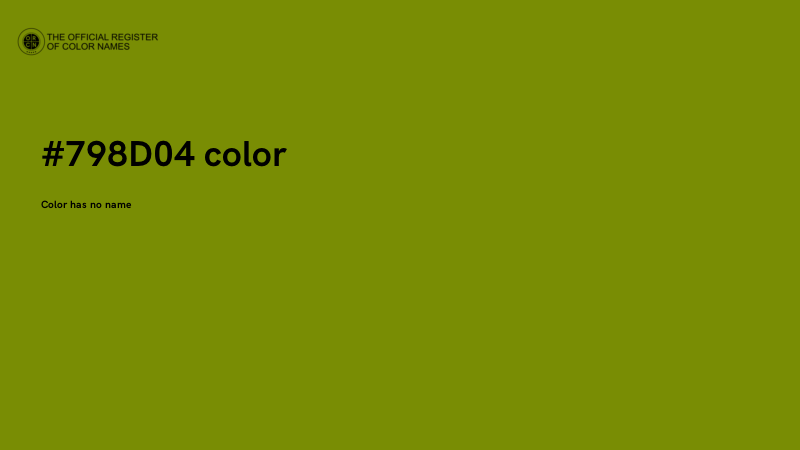 #798D04 color image