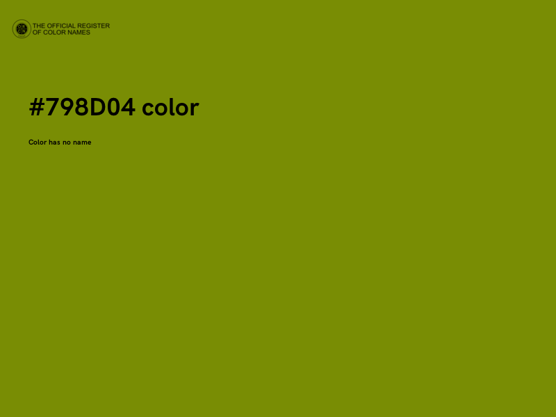 #798D04 color image