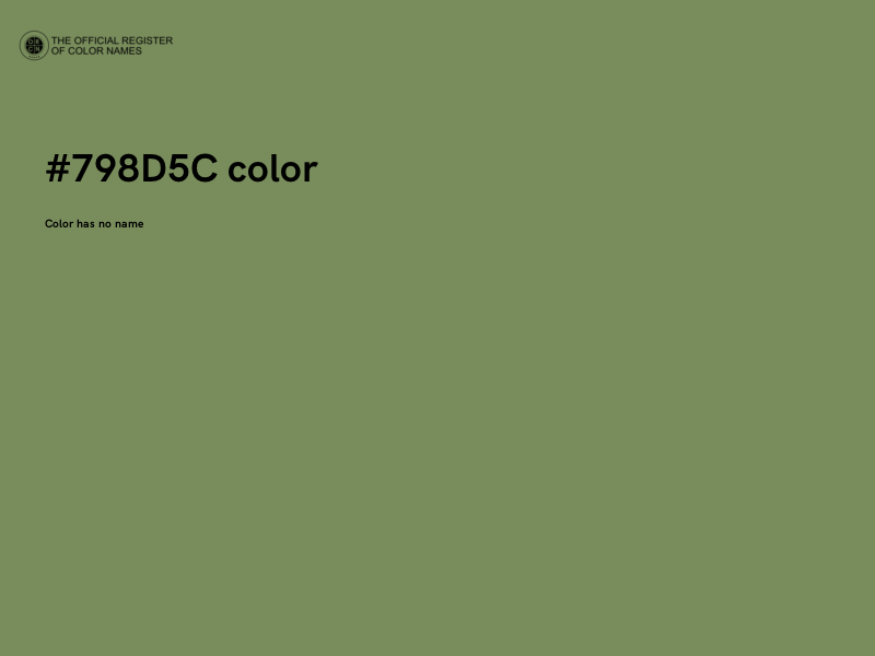 #798D5C color image
