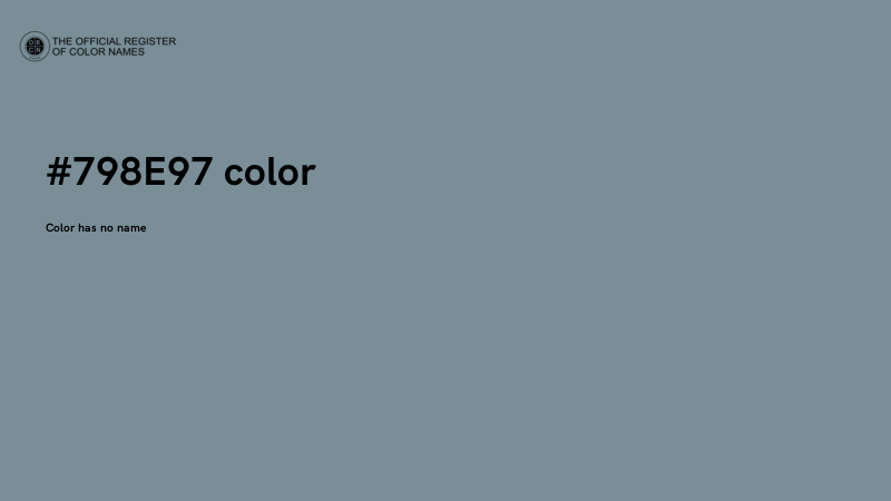#798E97 color image