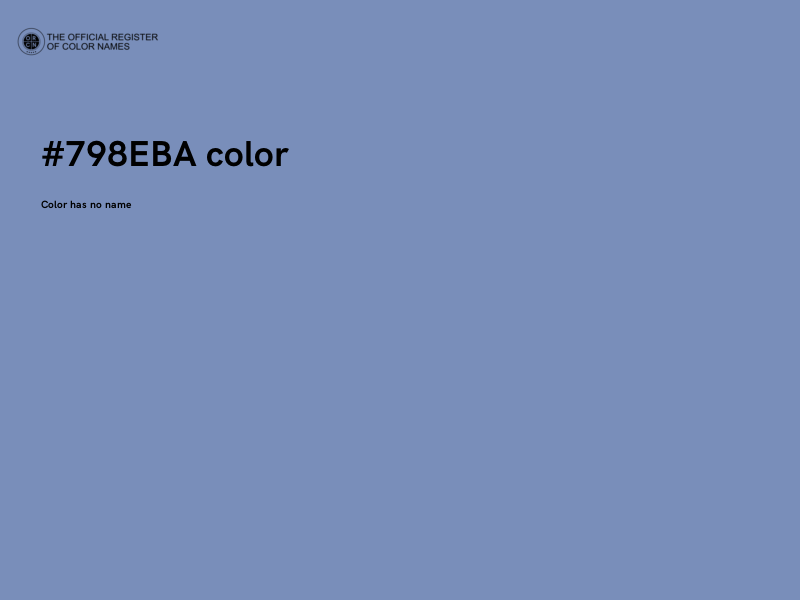 #798EBA color image