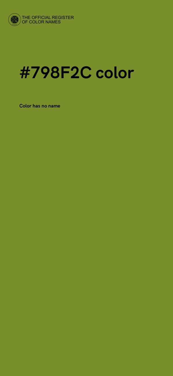 #798F2C color image