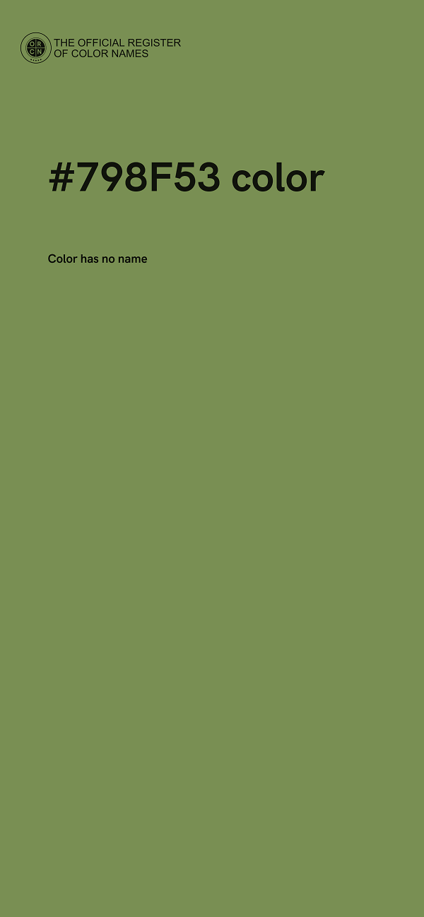 #798F53 color image