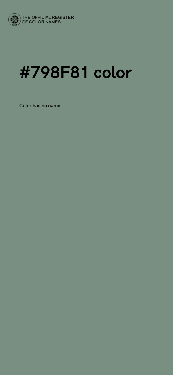 #798F81 color image