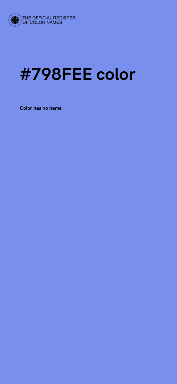 #798FEE color image
