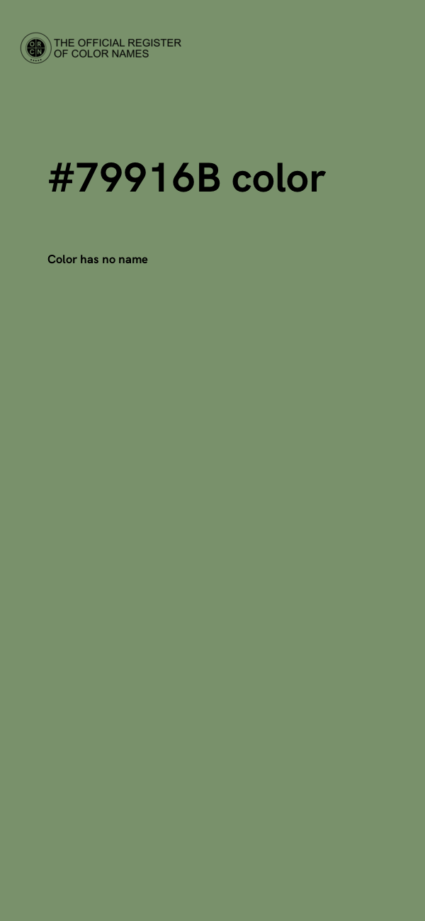 #79916B color image