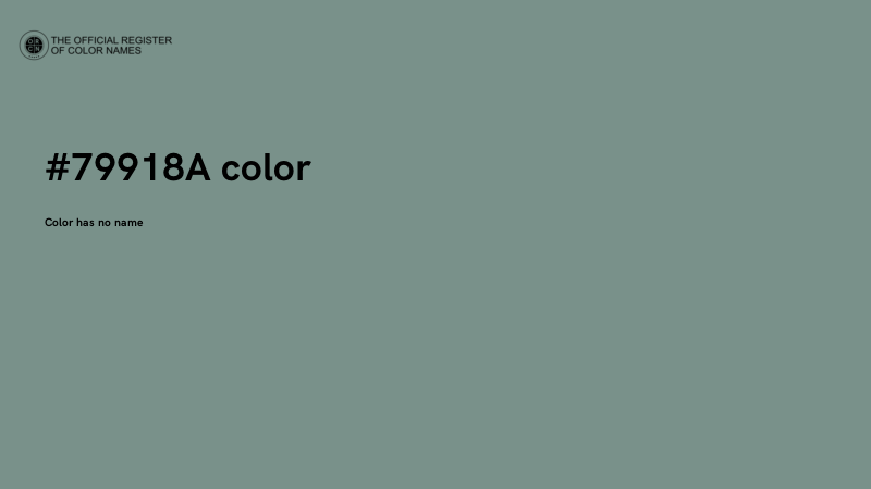 #79918A color image