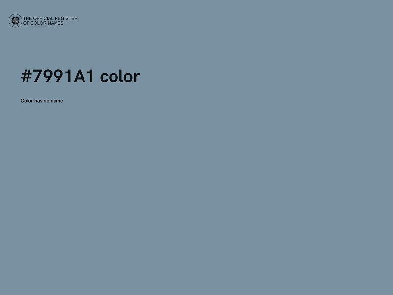 #7991A1 color image