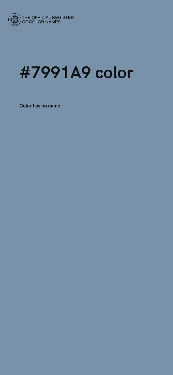 #7991A9 color image