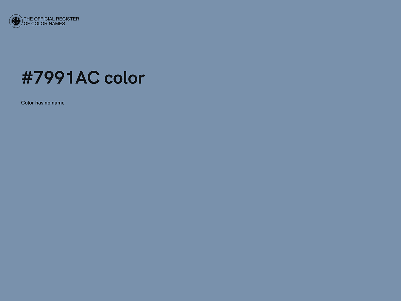#7991AC color image