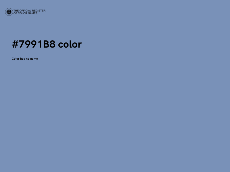 #7991B8 color image