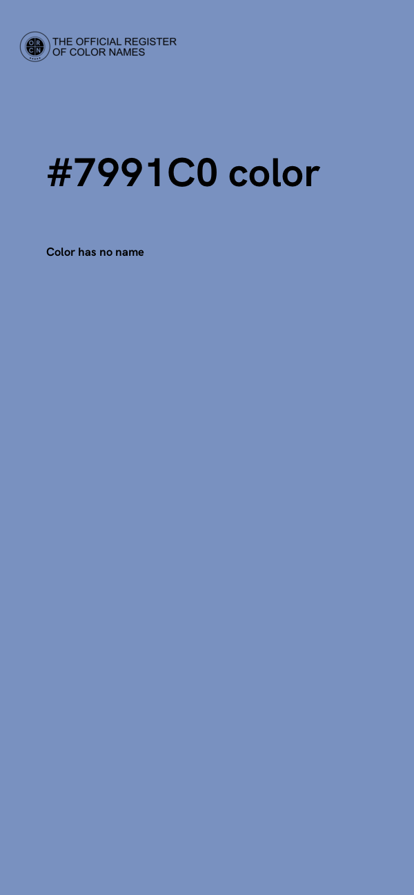 #7991C0 color image