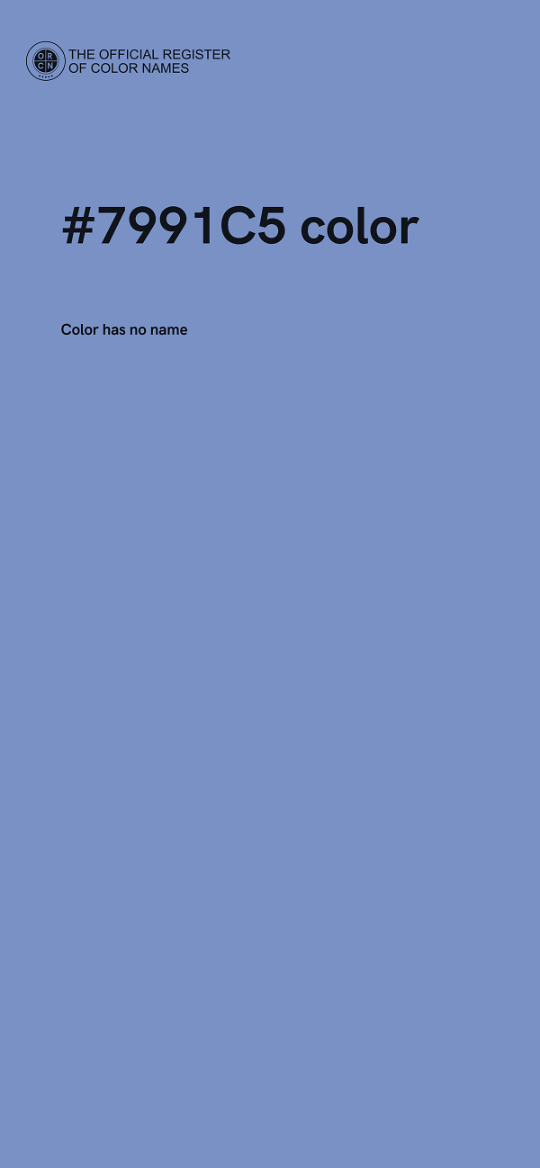 #7991C5 color image