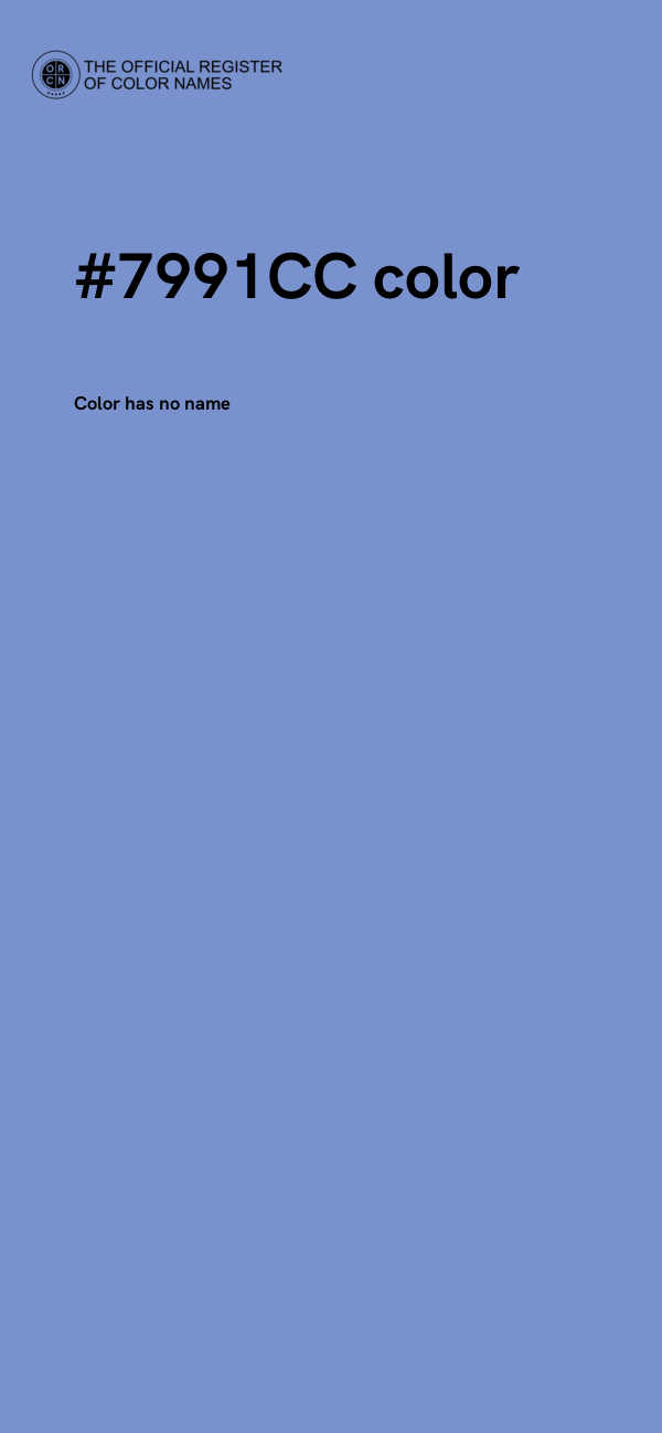 #7991CC color image
