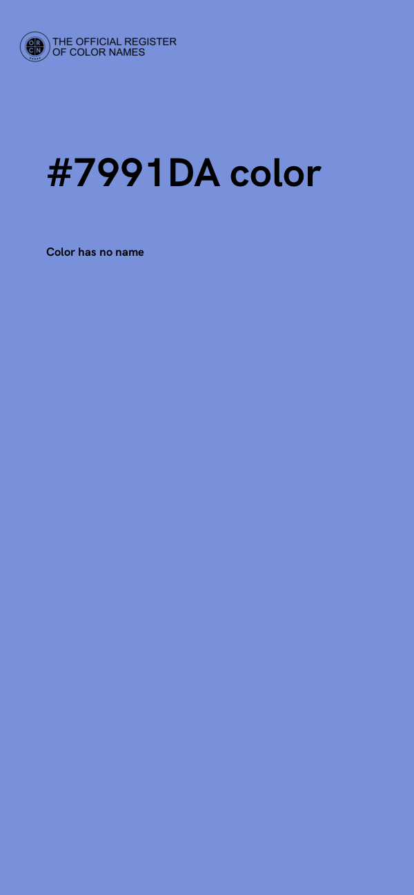 #7991DA color image