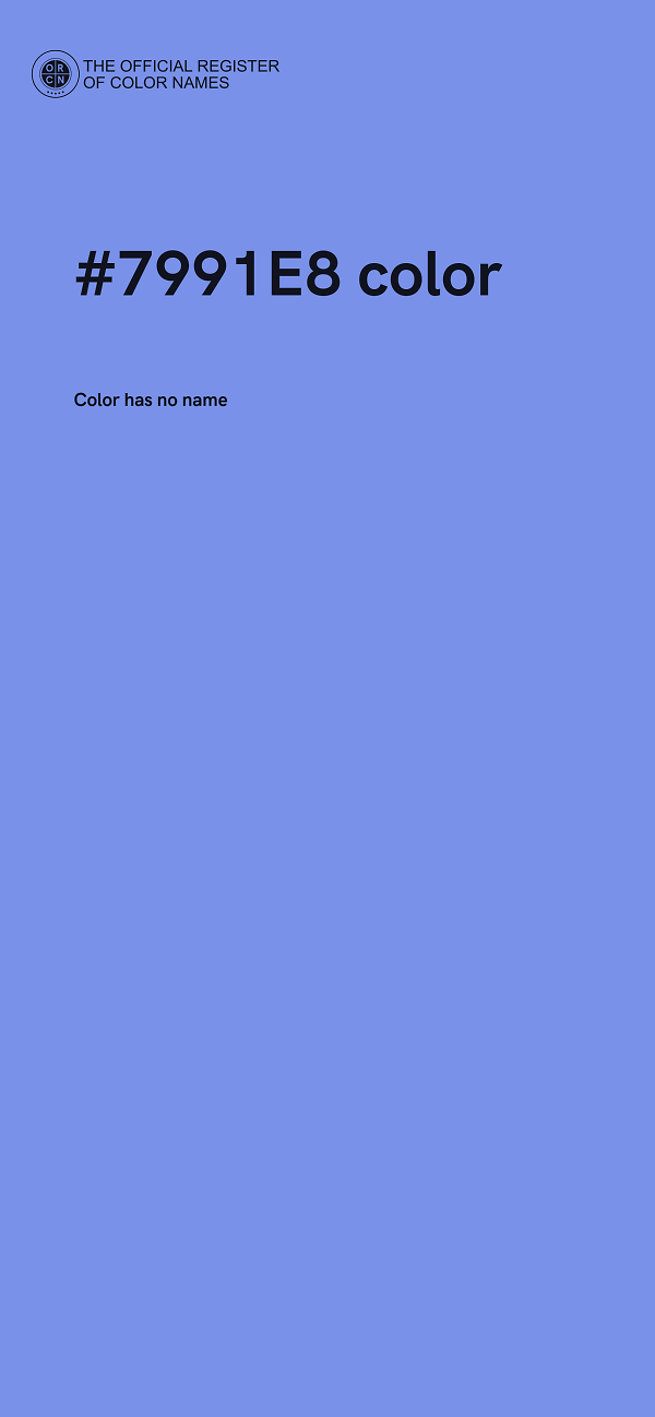 #7991E8 color image