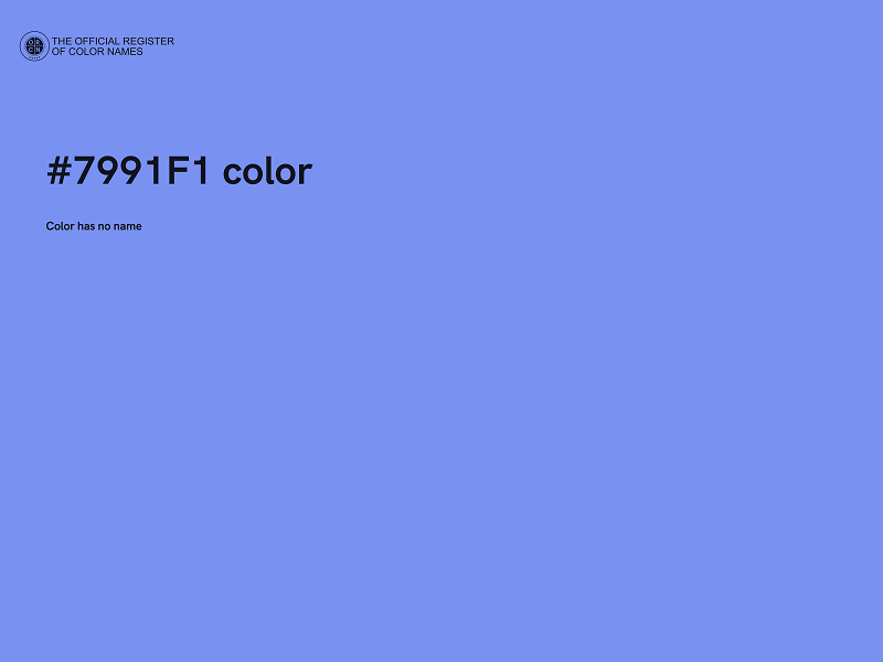 #7991F1 color image
