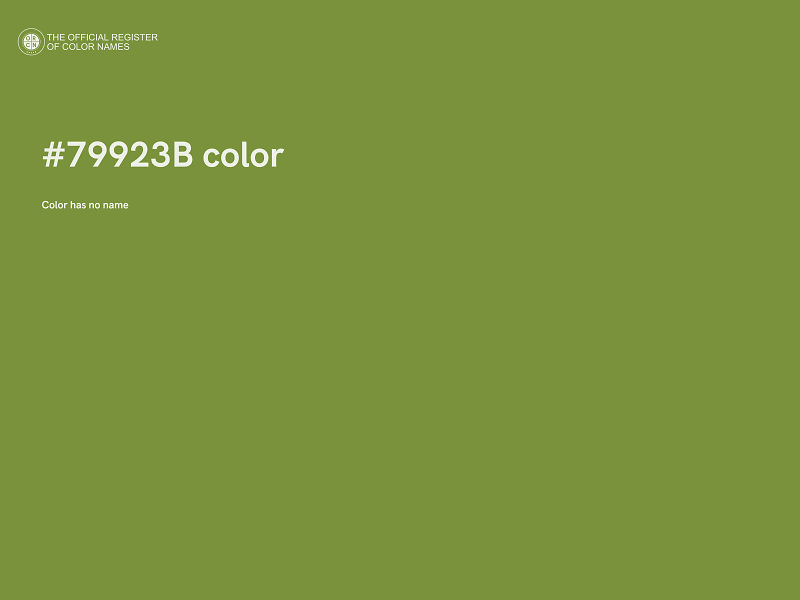 #79923B color image