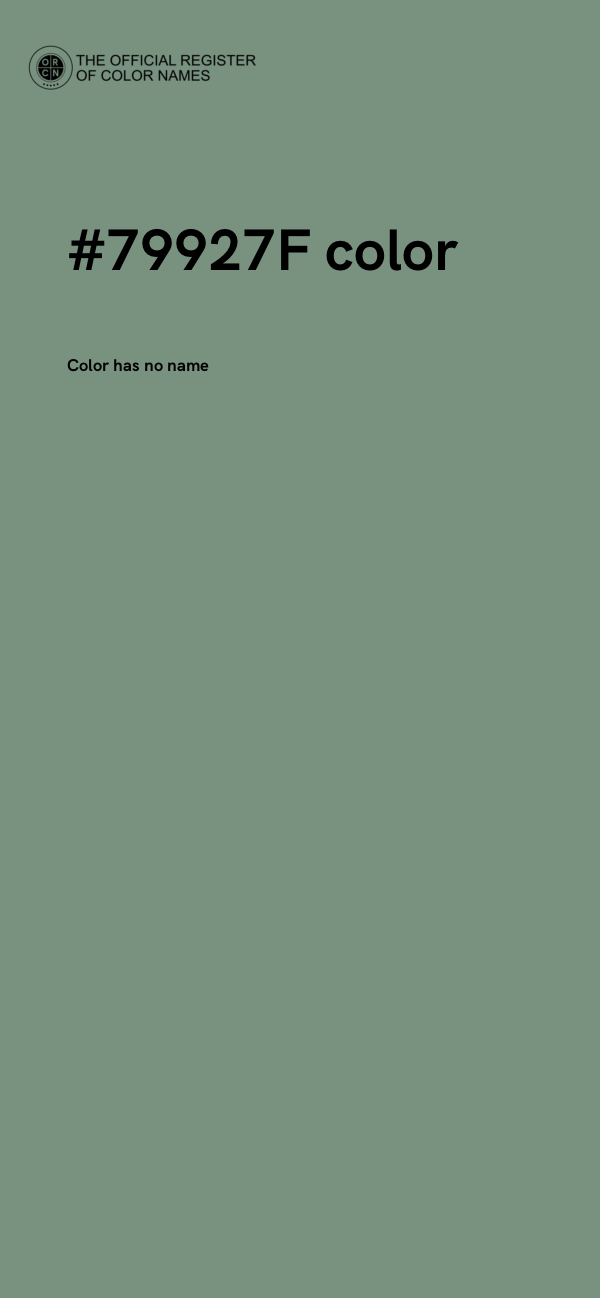 #79927F color image
