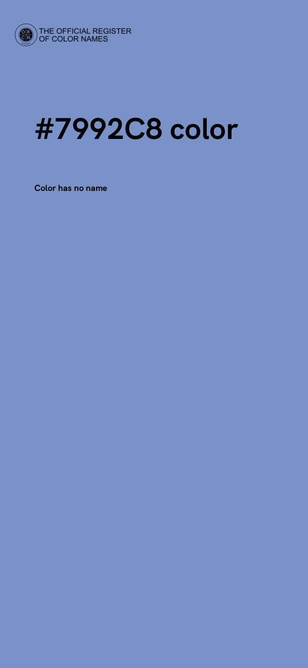 #7992C8 color image
