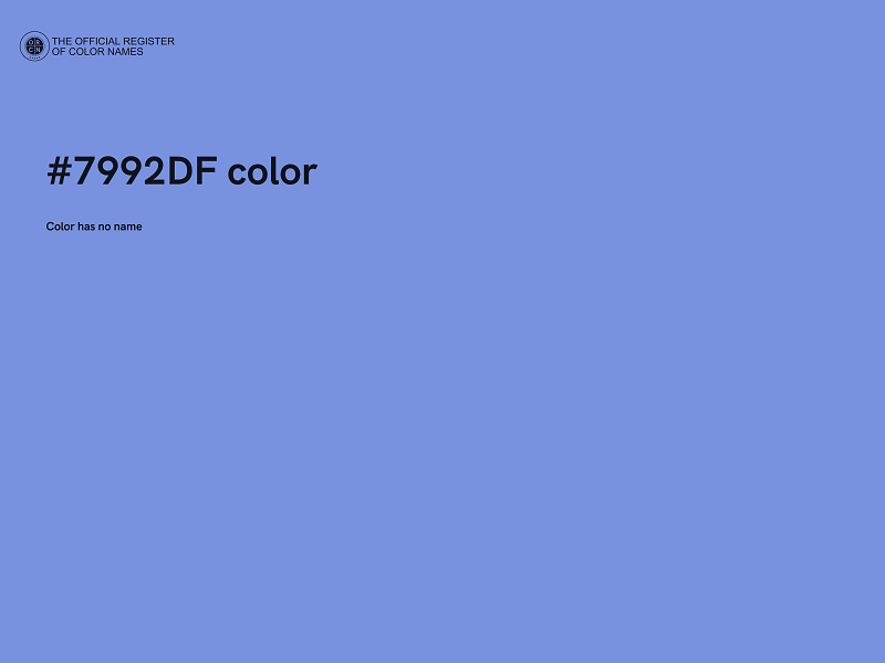 #7992DF color image