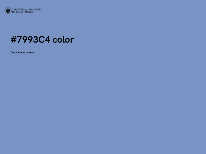 #7993C4 color image