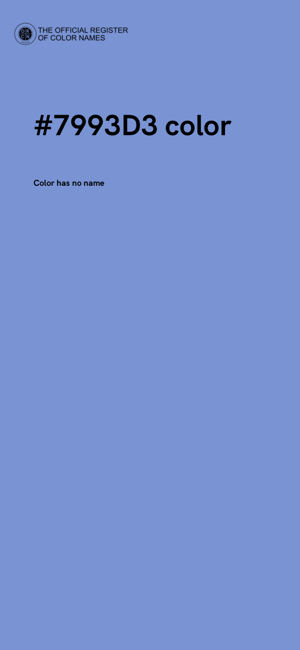 #7993D3 color image