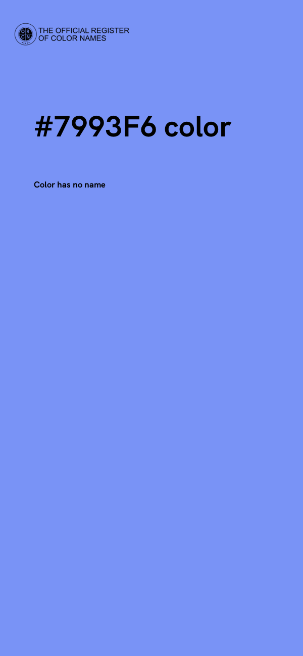 #7993F6 color image