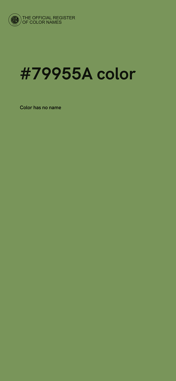 #79955A color image