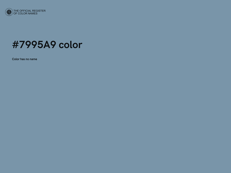 #7995A9 color image