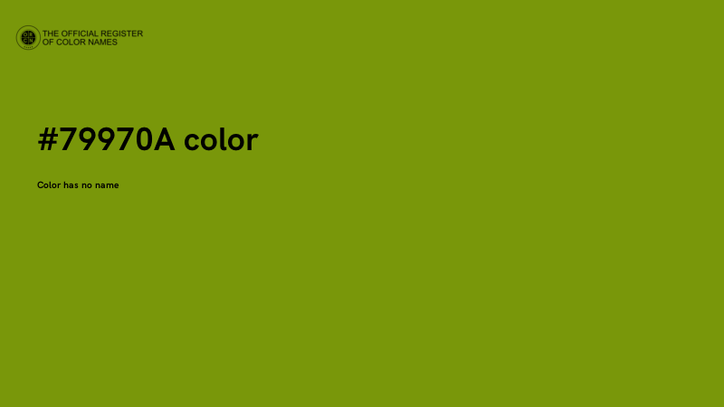 #79970A color image