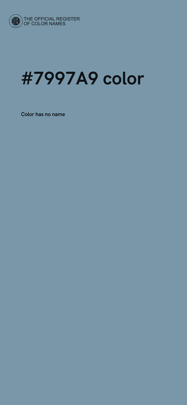 #7997A9 color image
