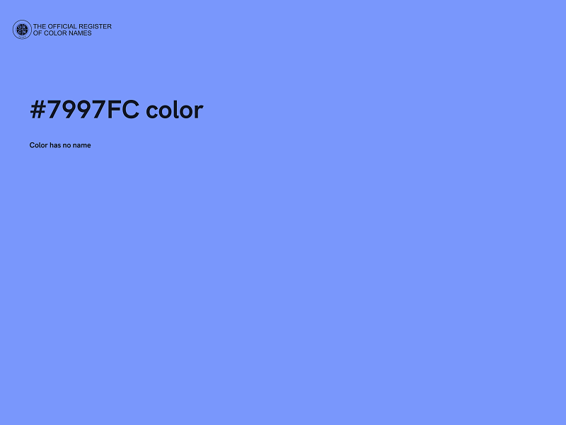 #7997FC color image
