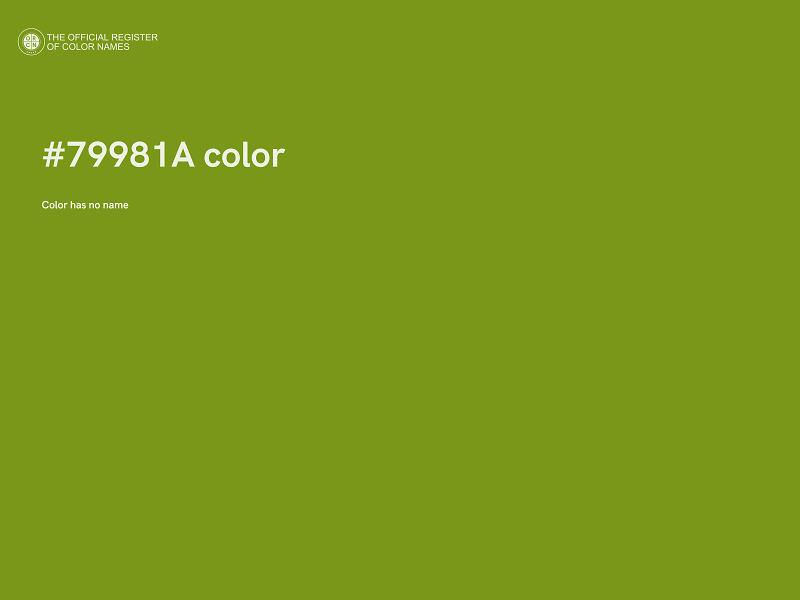 #79981A color image