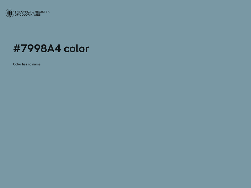 #7998A4 color image