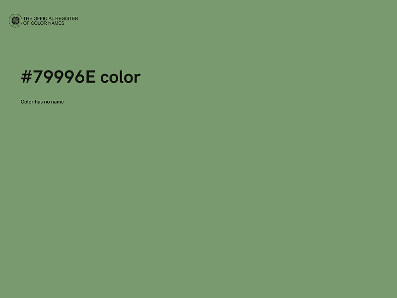 #79996E color image