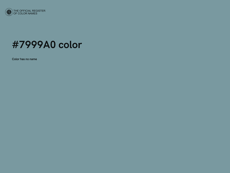 #7999A0 color image