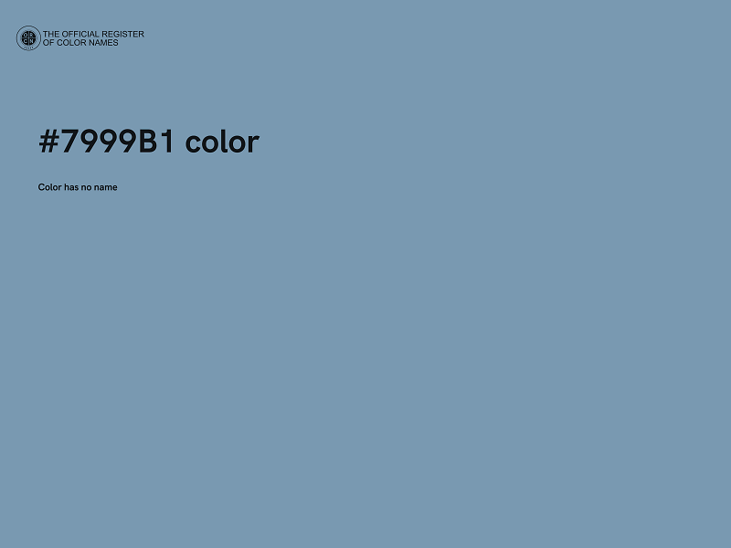 #7999B1 color image