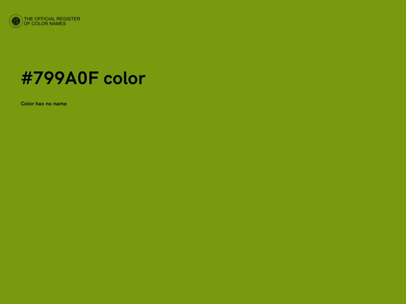 #799A0F color image