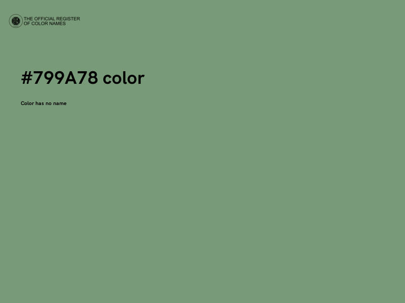 #799A78 color image