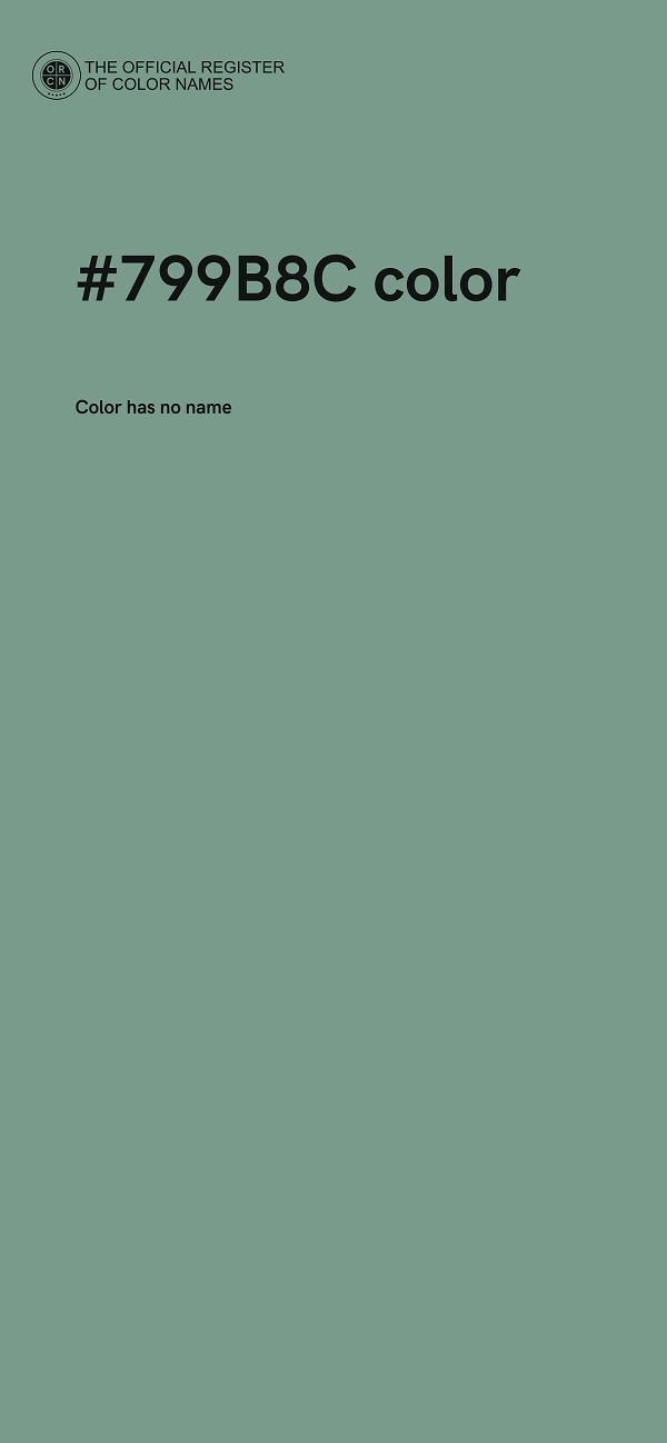#799B8C color image