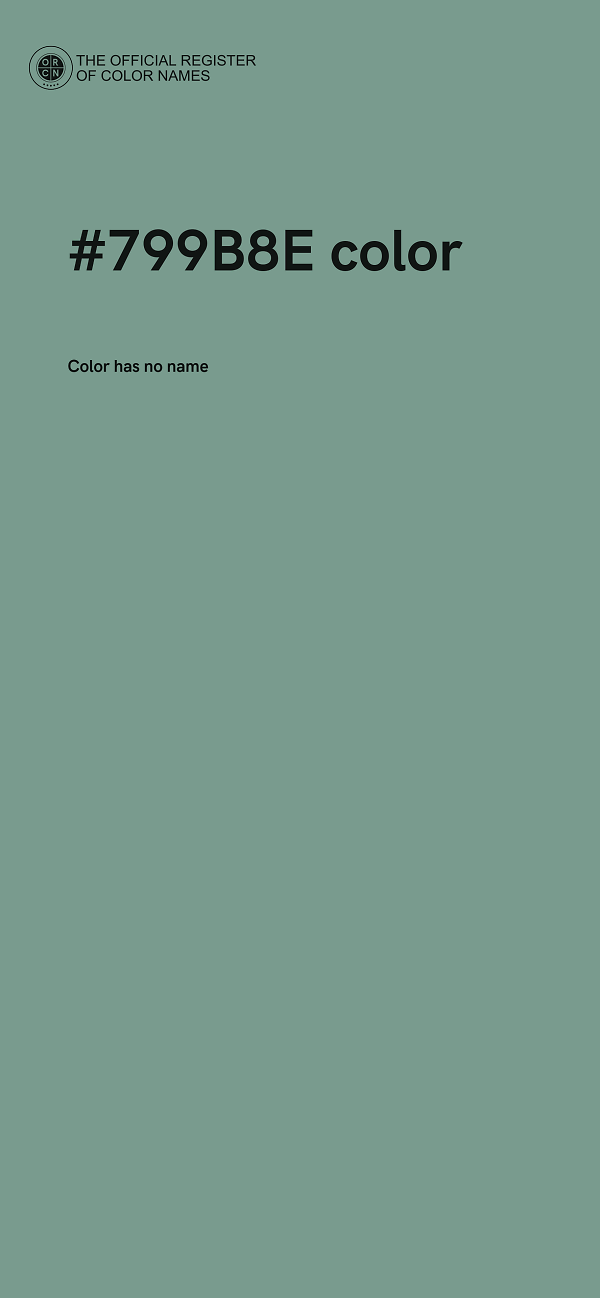#799B8E color image