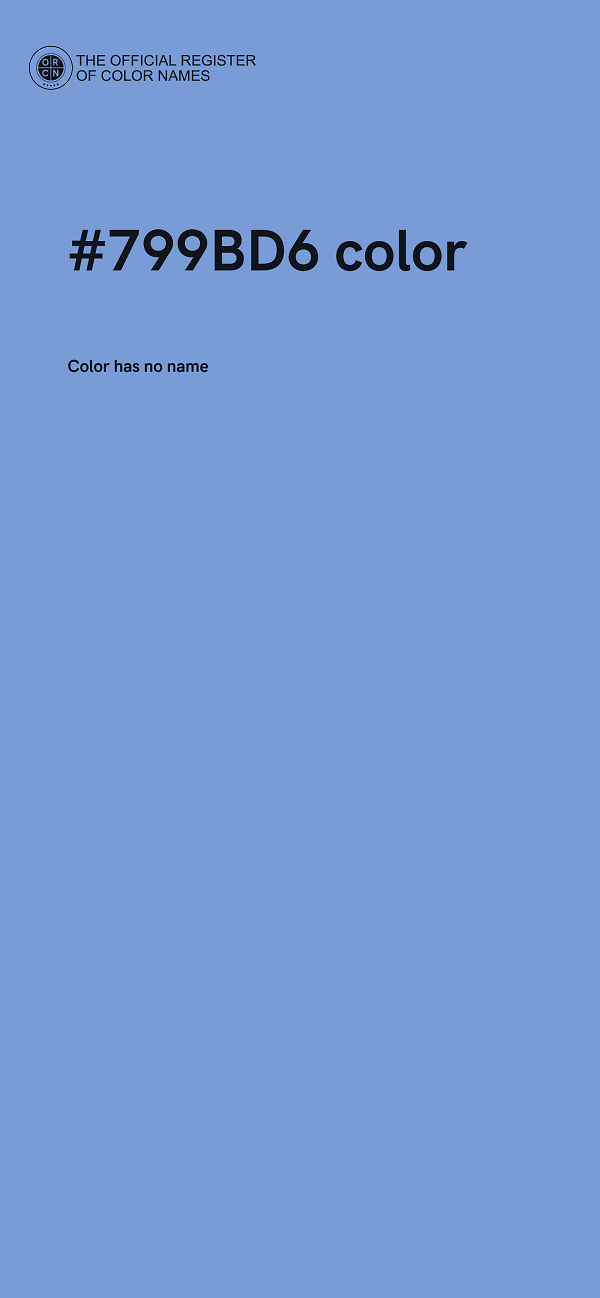 #799BD6 color image
