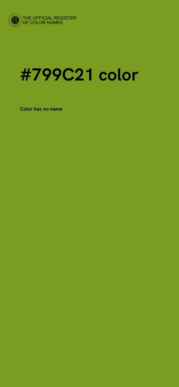 #799C21 color image