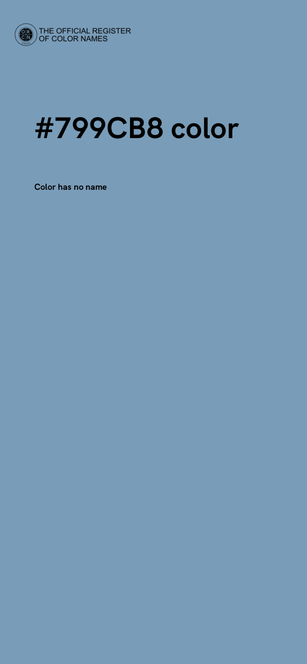 #799CB8 color image