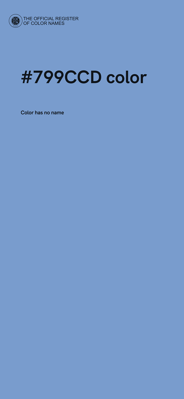 #799CCD color image