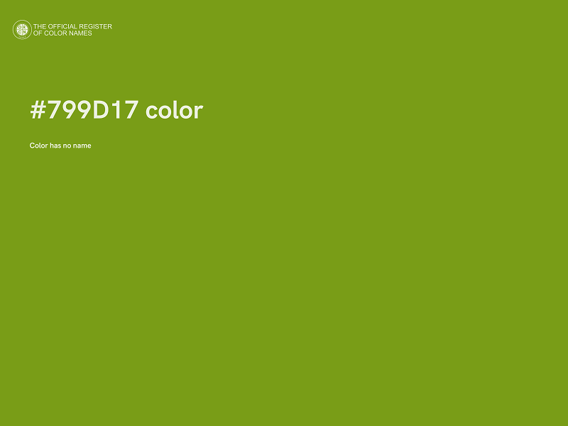 #799D17 color image