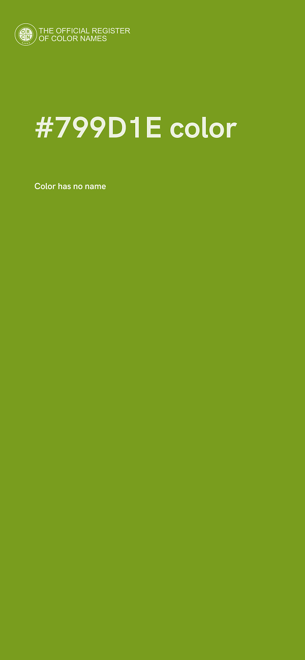 #799D1E color image